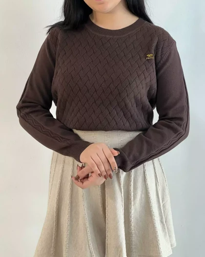 پلیور بافت گرم بالا کد 5347