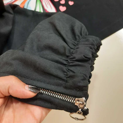 تیشرت شلوارک طرح بابونه دخترانه