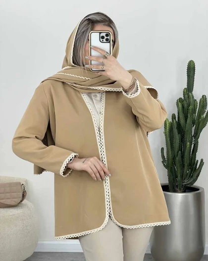 ست کت و شال مزونی (70)کد3528