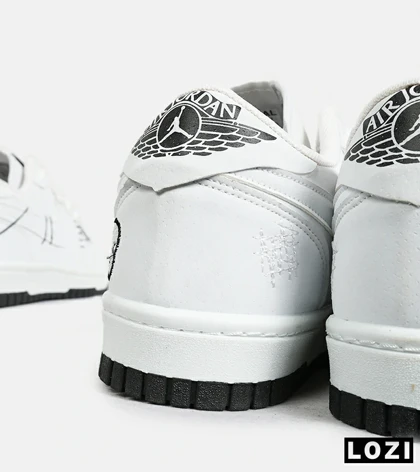 کفش کتانی مردانه و زنانه سفید نایک NIKE jordan Vodoo مدل 6915