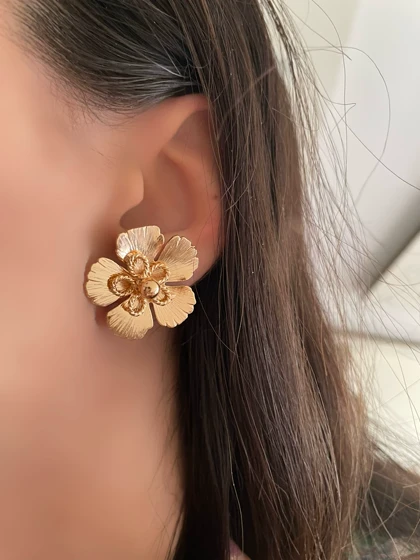 گوشواره فلاور و حلقه‌ای ژوپینگ