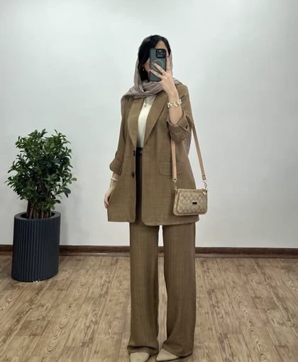 ست کت و شلوار ساتین