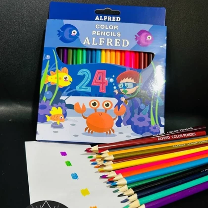 مداد رنگی 24 رنگ طرح آلفرد