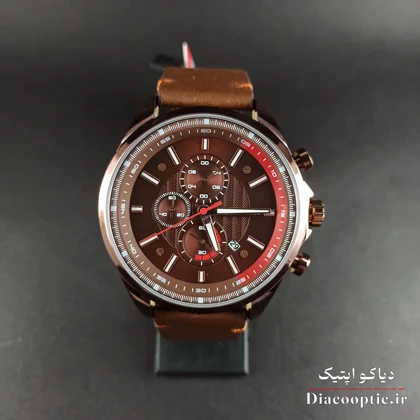 ساعت مچی مردانه اورجینال موتور ژاپن برند مینی فوکوس سه موتور مدل Mf0080G.01 بند چرم