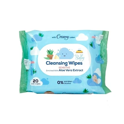 دستمال مرطوب کودک کانواس بی‌بی لند Baby Land مخصوص پوست حساس