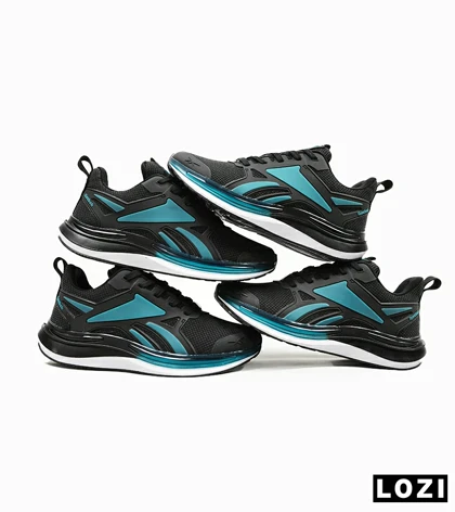 کفش کتانی ورزشی ریباک مشکی آبی Reebok Fusium Run مدل 4706