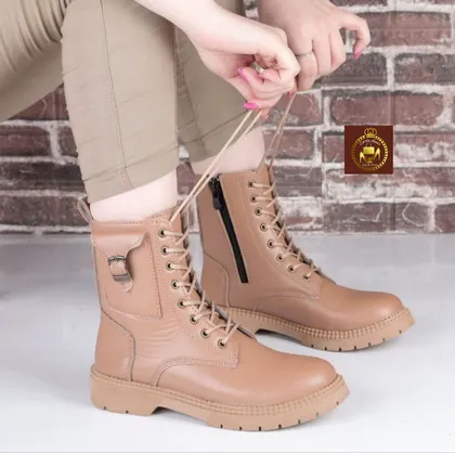 نیم بوت بندی بغل زیپی زنانه F180