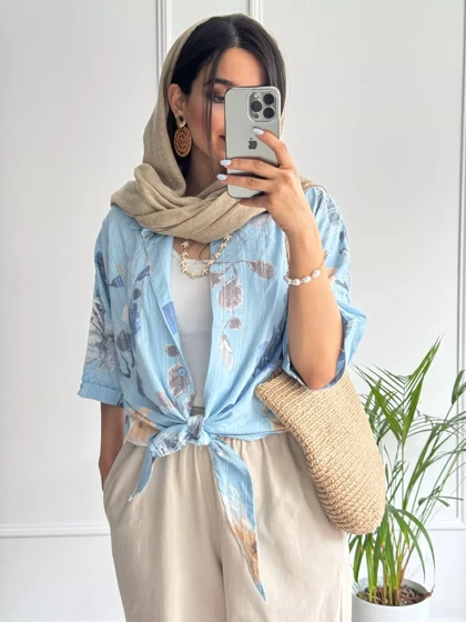 شومیز گره‌ای گندم