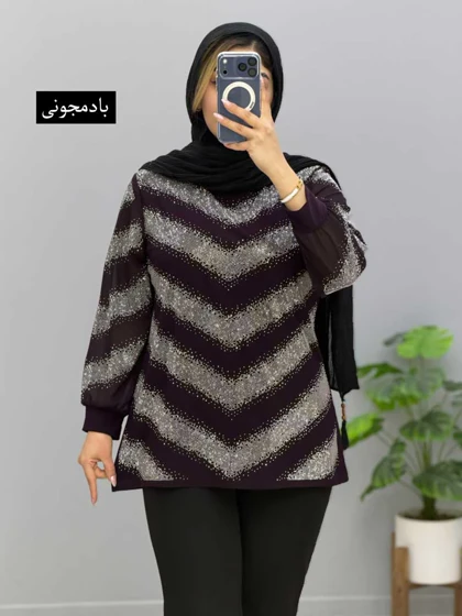 بلوز یقه گرد ویسکوز شانا کد 205603