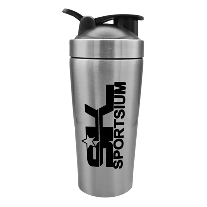 شیکر بدنسازی استیل یک تیکه اسپورتیوم مدل SK ظرفیت 0.7 لیتر