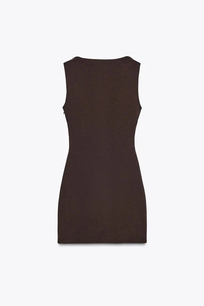 پیراهن میدی یقه کج Zara328