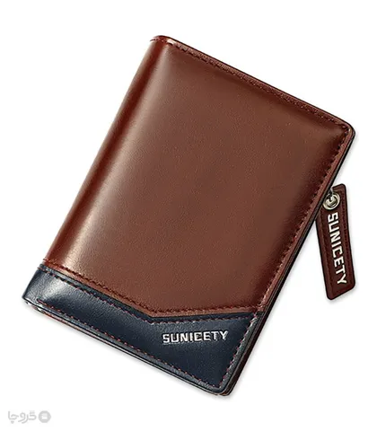 کیف پول و جاکارتی مردانه تاشو زیپ‌دار ضد سرقت Sunicety سانی ستی کد S3004