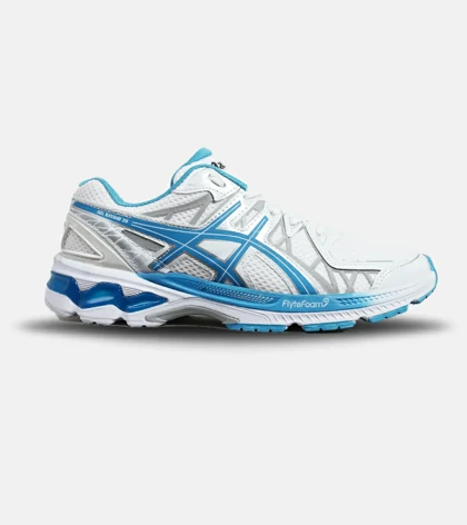 کفش کتانی مردانه سفید آبی ASICS KAYANO 20