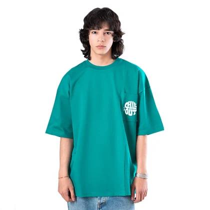 زیگ تیشرت آستین کوتاه green chill out tshirt-9812