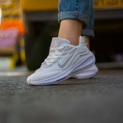 کتانی نایک زوم چرمی سفید ست کد 5063