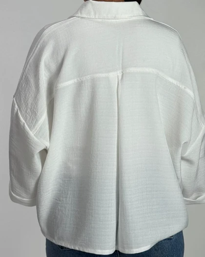 شومیز شانتون دو جیب  کد 500527