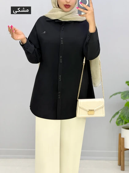 شومیز مانتویی سیلک شیلدا کد 9571220