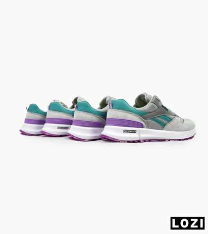 کفش کتانی طوسی آبی بنفش REEBOK Unphased Pro مدل 4613