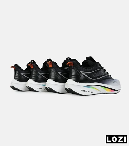 کفش کتانی مشکی خاکستری Saucony Ride Review v.2 مدل 7398