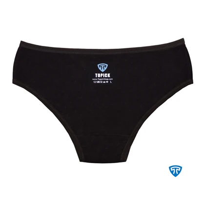 شورت نیم‌پد تاپیک بسته 3 عددی مشکی لاله-روزانه