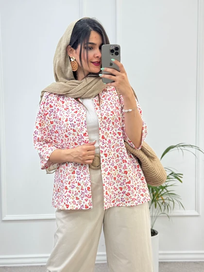 مانتو شومیزی پرگل