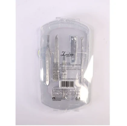 ست مانیکور طرح جعبه طلقی 5 تیکه