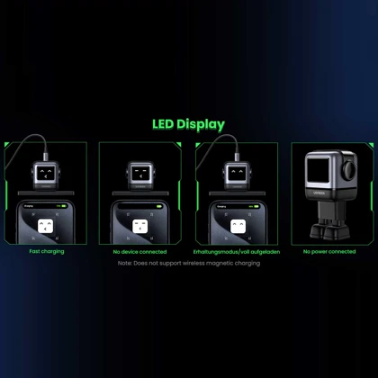 شارژر دیواری USB و تایپ‌سی 65 وات یوگرین Ugreen CD361 25685B طرح ربات