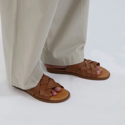 کفش صندل مردانه چرم طبیعی مونو mono مدل J5523