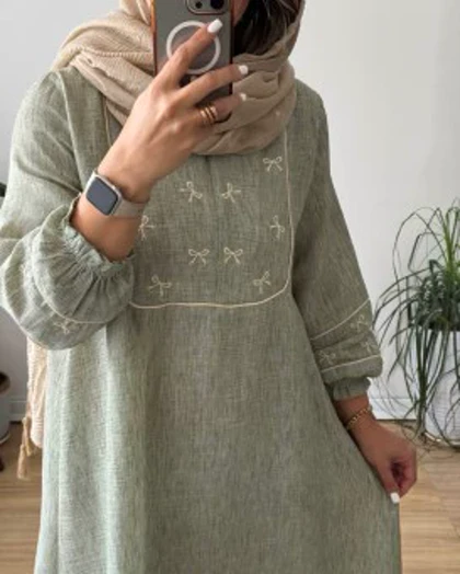 مانتو عبایی پاپیون