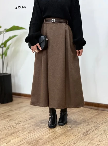 دامن بلند پشمی اسما