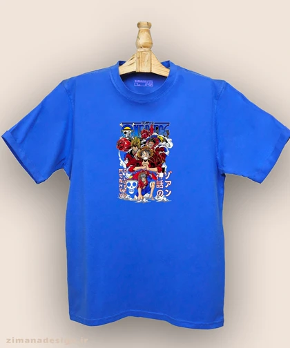 تیشرت مردانه و زنانه طرح وان پیس کد910