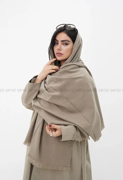 شال بافت موهری پرچی کد1004705
