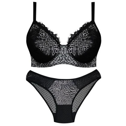 ست شورت و سوتین مخملی رعدوبرقی 102047 سایز75