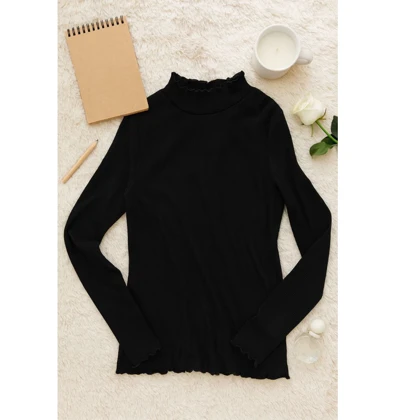 تیشرت آستین بلند کبریتی زنانه کد Z-SA65