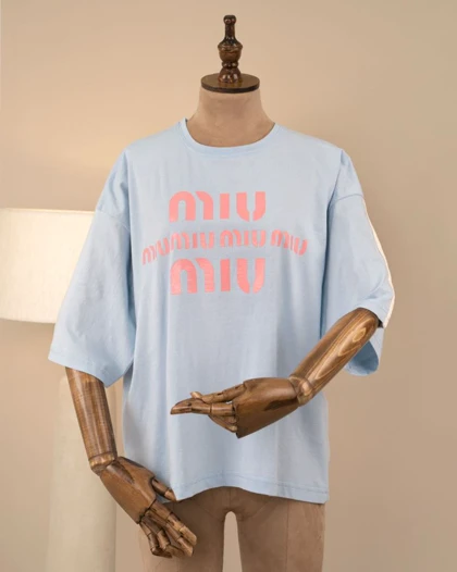 تیشرت باکسی miu miu کد 29242