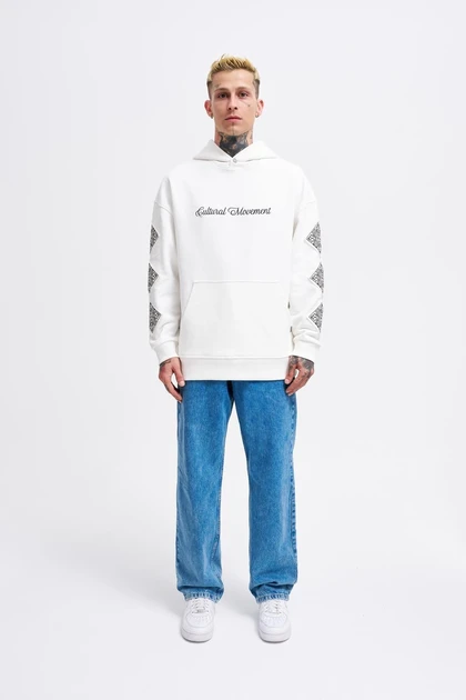 patchd patchd قومی ecru hoodie M3551