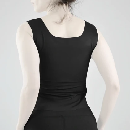 تاپ کاپ‌دار ورزشی زنانه مدل 6030 مشکی