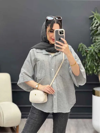 شومیز راه راه نگار