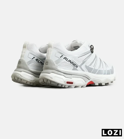 کفش کتانی مردانه و زنانه سفید طوسی I-Runner مدل 7917