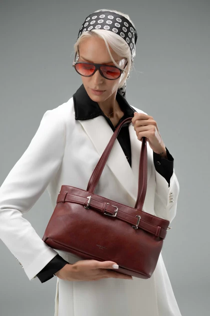 کیف دستی زنانه چرم مصنوعی دسته دار دیوید جونز DAVIDJONES