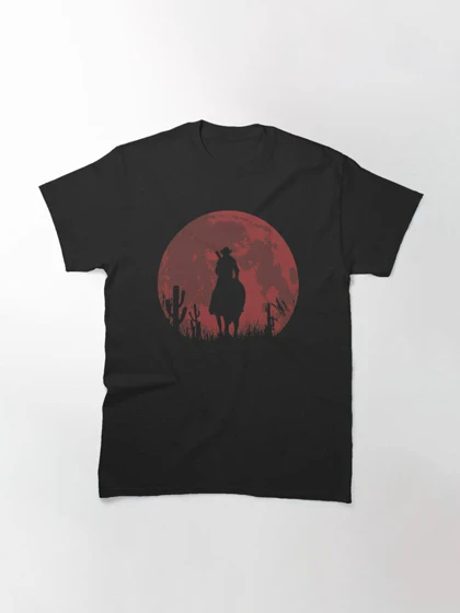تیشرت بازی Red Dead Redemption | تیشرت رد دد ریدمپشن طرح red moon کد 159267