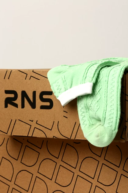 جوراب مچ رنگی طرح برجسته زنانه