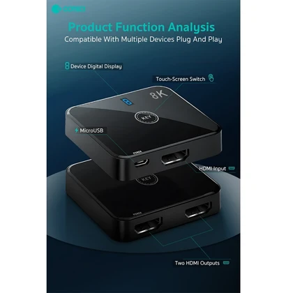 مبدل و سوئیچ HDMI دو طرفه کوتسی OF-035
