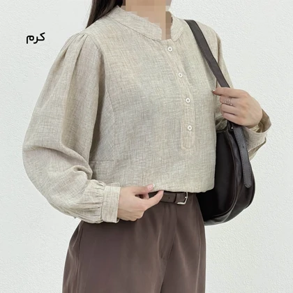 تونیک زنانه لینن جلو بسته | آی بولک