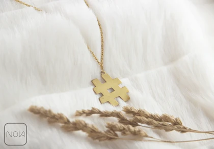 گردنبند استیل هشتگ