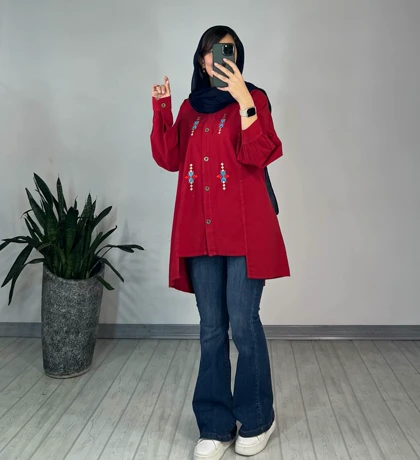 مانتو لینن طلا