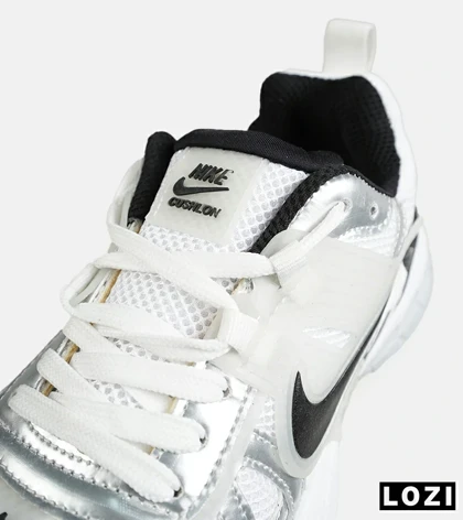 کفش کتانی مردانه و زنانه سفید مشکی Nike cushlon مدل 7788