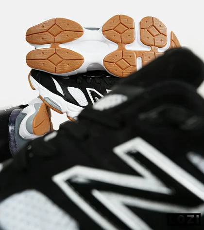 کفش کتانی مردانه و زنانه مشکی سفید طوسی NEW BALANCE 9060