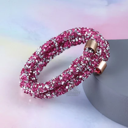 دستبند طرح کریستالی سواروسکی Crystal Bangle Bracelet-02