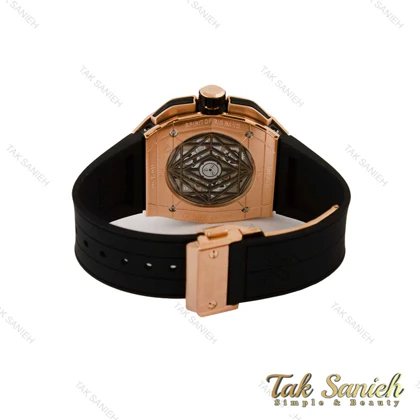 ساعت هابلوت کهکشانی مردانه مستطیلی رزگلد Hublot-5365-G